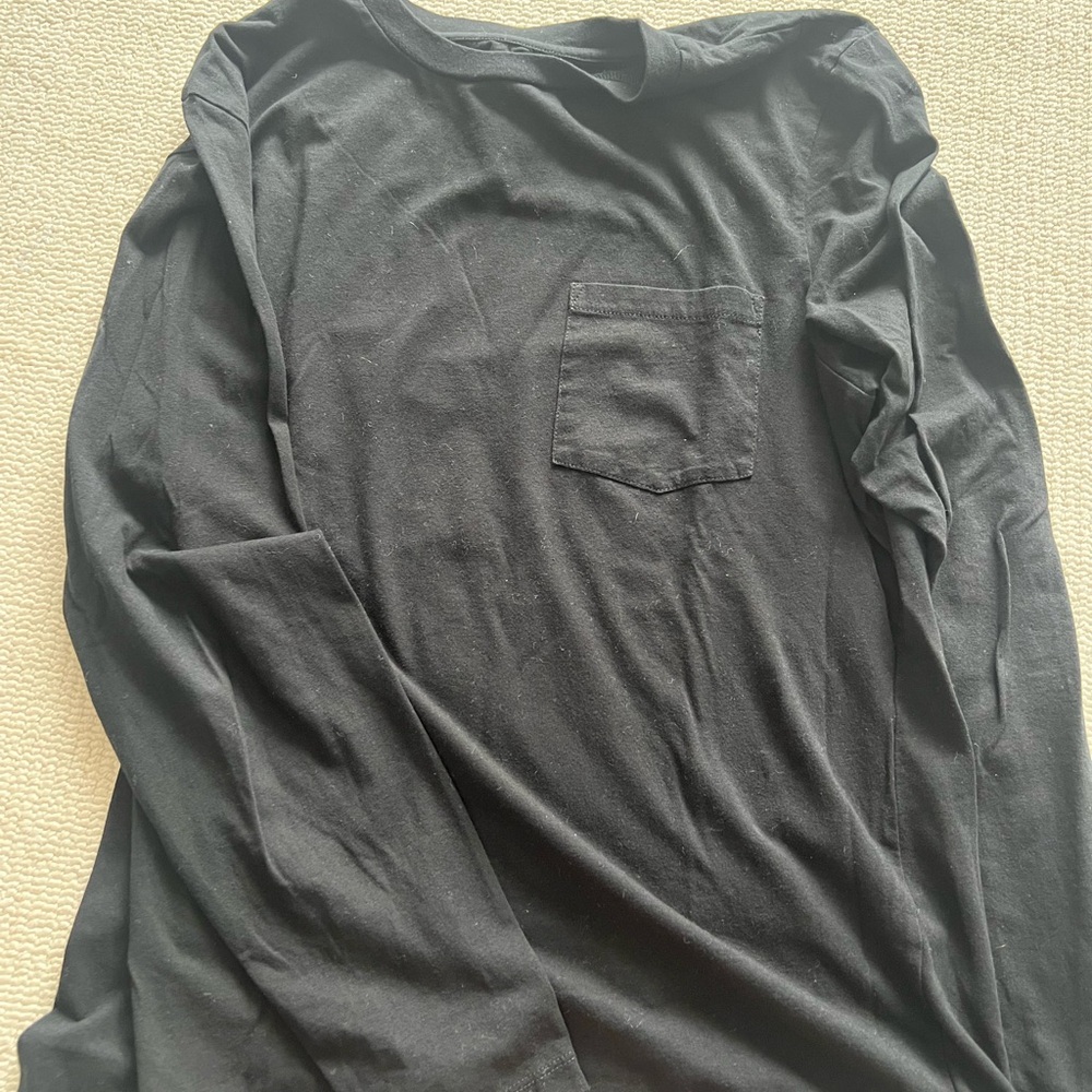 Club Monaco Black Long Sleeve Tee
